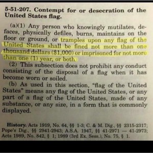 flag desecration